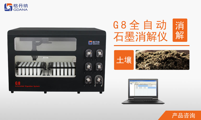G8全自動石墨消解儀對土壤中Cd、Cr、Cu、Pb、Ni、Zn金屬的消解